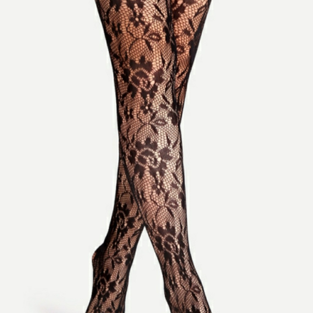 Black lace stockings - Pre-order